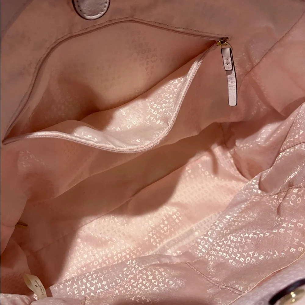Kate Spade Blush Pink Tote with Bow Accent - Picture 4 of 16